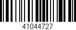 Código de barras (EAN, GTIN, SKU, ISBN): '41044727'