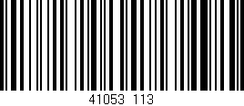Código de barras (EAN, GTIN, SKU, ISBN): '41053/113'