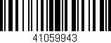 Código de barras (EAN, GTIN, SKU, ISBN): '41059943'