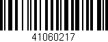 Código de barras (EAN, GTIN, SKU, ISBN): '41060217'