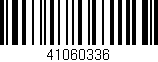 Código de barras (EAN, GTIN, SKU, ISBN): '41060336'