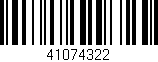 Código de barras (EAN, GTIN, SKU, ISBN): '41074322'