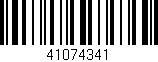 Código de barras (EAN, GTIN, SKU, ISBN): '41074341'
