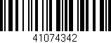 Código de barras (EAN, GTIN, SKU, ISBN): '41074342'