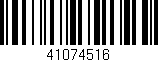 Código de barras (EAN, GTIN, SKU, ISBN): '41074516'