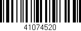 Código de barras (EAN, GTIN, SKU, ISBN): '41074520'