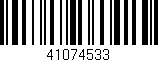 Código de barras (EAN, GTIN, SKU, ISBN): '41074533'
