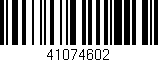 Código de barras (EAN, GTIN, SKU, ISBN): '41074602'