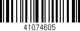 Código de barras (EAN, GTIN, SKU, ISBN): '41074605'