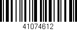 Código de barras (EAN, GTIN, SKU, ISBN): '41074612'