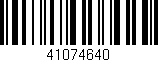 Código de barras (EAN, GTIN, SKU, ISBN): '41074640'