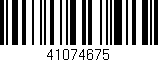 Código de barras (EAN, GTIN, SKU, ISBN): '41074675'