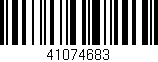 Código de barras (EAN, GTIN, SKU, ISBN): '41074683'