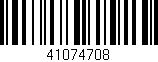 Código de barras (EAN, GTIN, SKU, ISBN): '41074708'