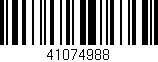 Código de barras (EAN, GTIN, SKU, ISBN): '41074988'