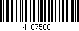 Código de barras (EAN, GTIN, SKU, ISBN): '41075001'