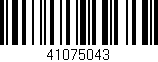 Código de barras (EAN, GTIN, SKU, ISBN): '41075043'