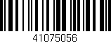 Código de barras (EAN, GTIN, SKU, ISBN): '41075056'