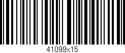 Código de barras (EAN, GTIN, SKU, ISBN): '41099x15'