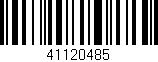 Código de barras (EAN, GTIN, SKU, ISBN): '41120485'
