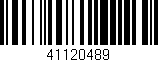 Código de barras (EAN, GTIN, SKU, ISBN): '41120489'