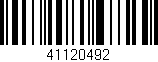 Código de barras (EAN, GTIN, SKU, ISBN): '41120492'