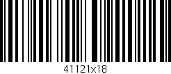 Código de barras (EAN, GTIN, SKU, ISBN): '41121x18'