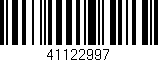 Código de barras (EAN, GTIN, SKU, ISBN): '41122997'
