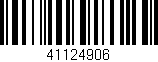 Código de barras (EAN, GTIN, SKU, ISBN): '41124906'