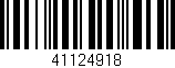 Código de barras (EAN, GTIN, SKU, ISBN): '41124918'
