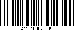 Código de barras (EAN, GTIN, SKU, ISBN): '4113100028709'