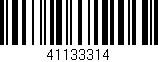 Código de barras (EAN, GTIN, SKU, ISBN): '41133314'