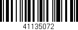 Código de barras (EAN, GTIN, SKU, ISBN): '41135072'