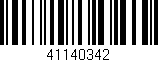 Código de barras (EAN, GTIN, SKU, ISBN): '41140342'
