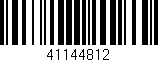 Código de barras (EAN, GTIN, SKU, ISBN): '41144812'