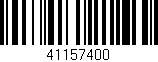 Código de barras (EAN, GTIN, SKU, ISBN): '41157400'