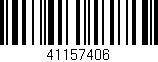Código de barras (EAN, GTIN, SKU, ISBN): '41157406'