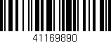 Código de barras (EAN, GTIN, SKU, ISBN): '41169890'