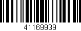 Código de barras (EAN, GTIN, SKU, ISBN): '41169939'