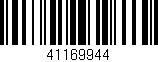 Código de barras (EAN, GTIN, SKU, ISBN): '41169944'