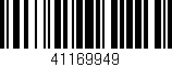 Código de barras (EAN, GTIN, SKU, ISBN): '41169949'