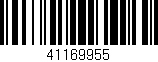 Código de barras (EAN, GTIN, SKU, ISBN): '41169955'
