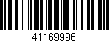 Código de barras (EAN, GTIN, SKU, ISBN): '41169996'