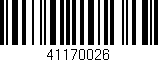 Código de barras (EAN, GTIN, SKU, ISBN): '41170026'