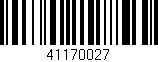 Código de barras (EAN, GTIN, SKU, ISBN): '41170027'