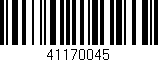 Código de barras (EAN, GTIN, SKU, ISBN): '41170045'
