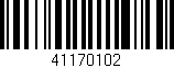 Código de barras (EAN, GTIN, SKU, ISBN): '41170102'