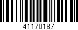 Código de barras (EAN, GTIN, SKU, ISBN): '41170187'