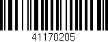 Código de barras (EAN, GTIN, SKU, ISBN): '41170205'