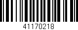 Código de barras (EAN, GTIN, SKU, ISBN): '41170218'